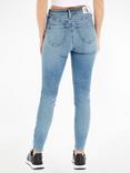 Calvin Klein High Rise Super Skinny Jeans, Light Blue