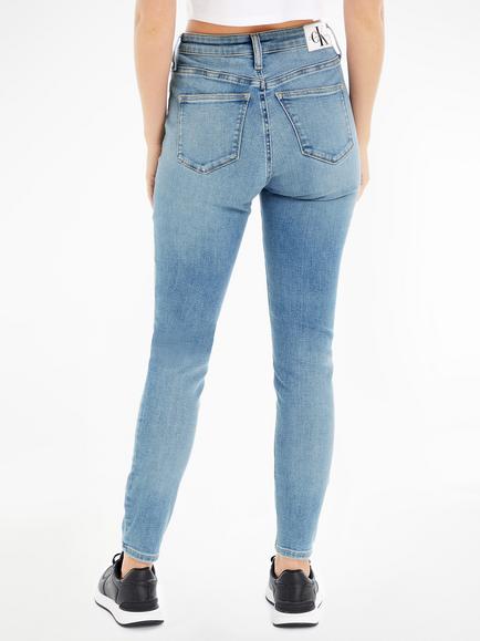 Calvin Klein High Rise Super Skinny Jeans, Light Blue - view 2, Light Blue