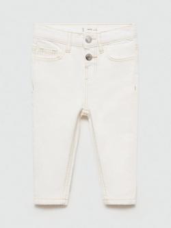 Mango Kids' Elena Jeans, Natural White, Natural White