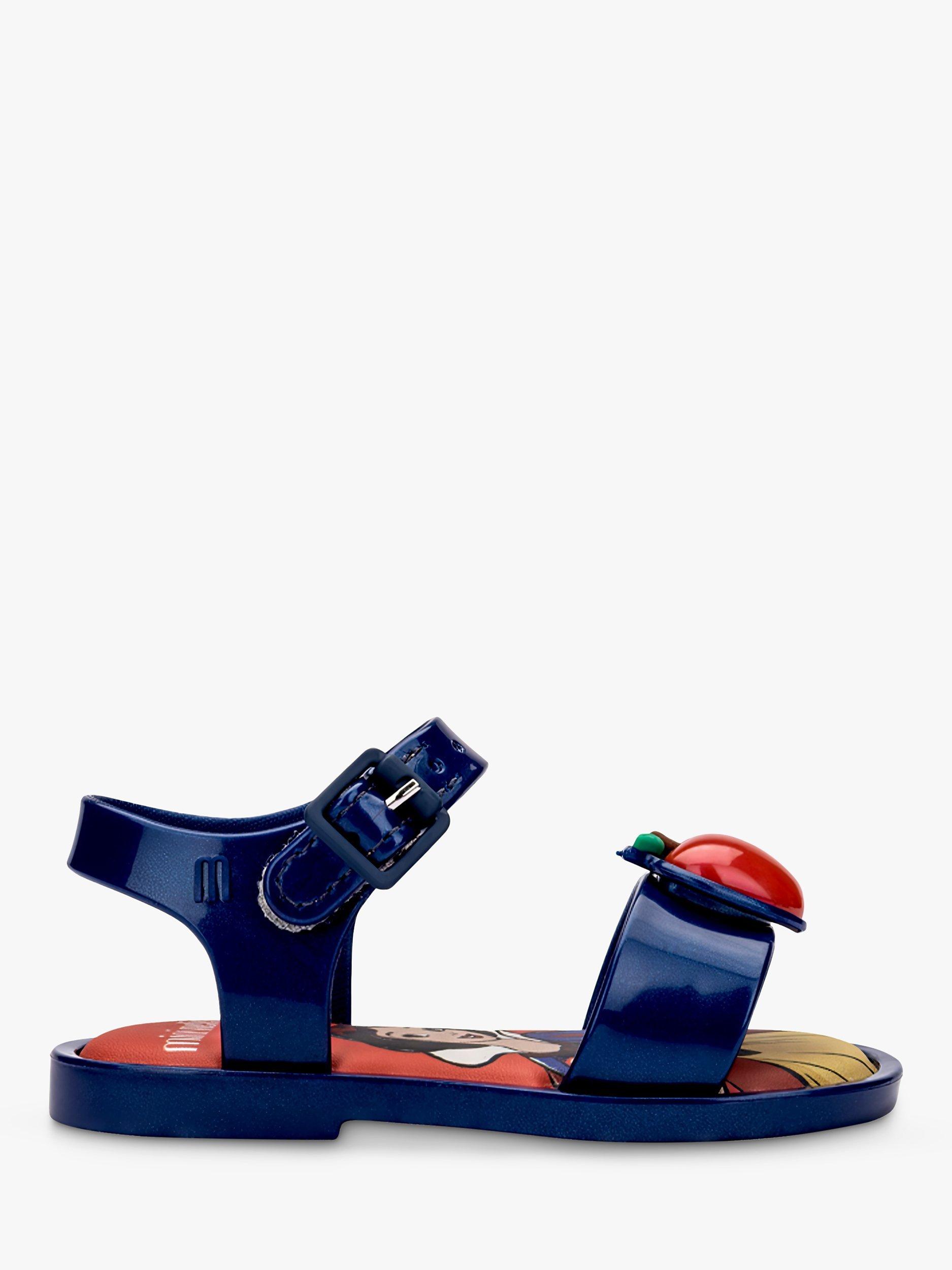 Product image 1 of 4, which shows Melissa Kids' Disney Princess Snow White Sandals, Blue/Multi, 4 Jnr