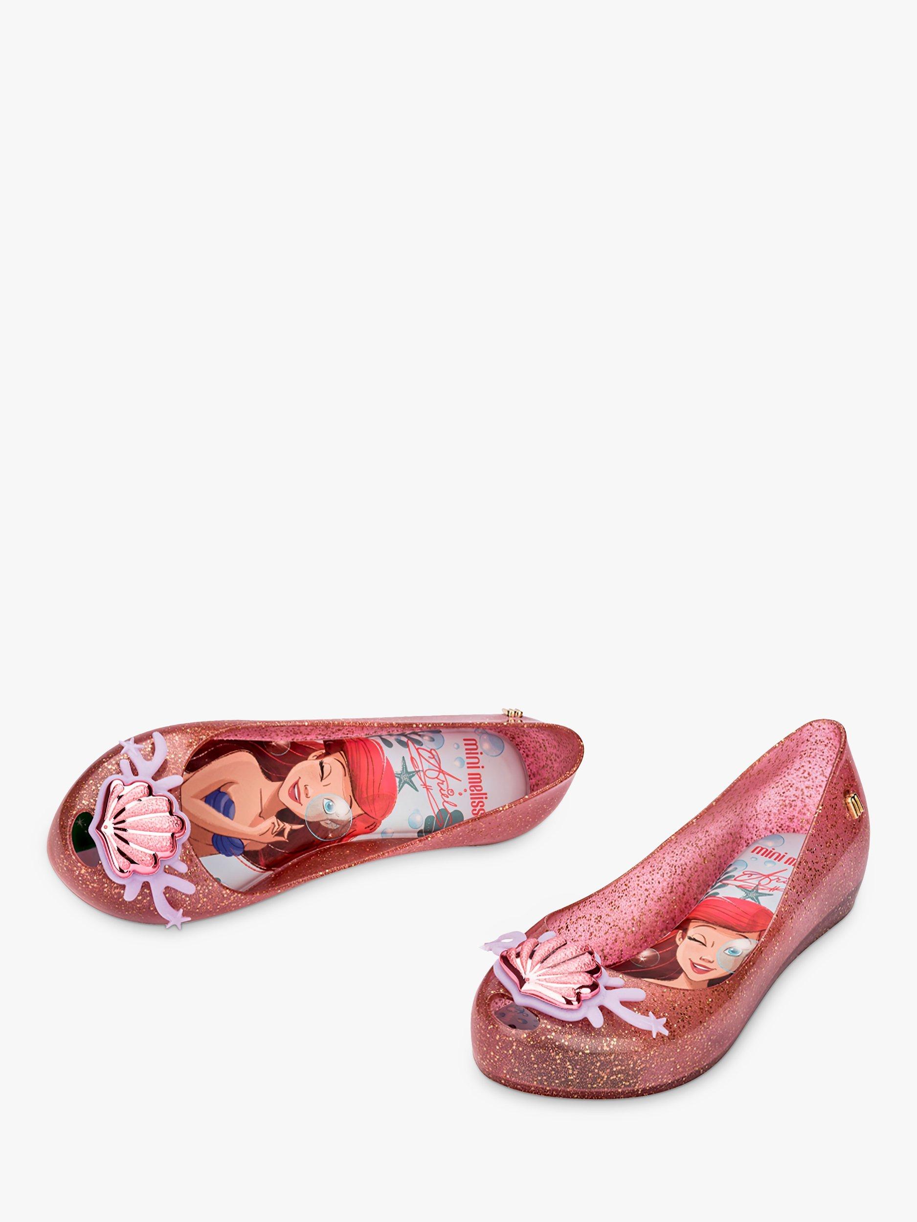 Product image 2 of 4, which shows Melissa Kids' Ultragirl Disney Princess The Little Mermaid Sandals, Pink/Multi, 10 Jnr