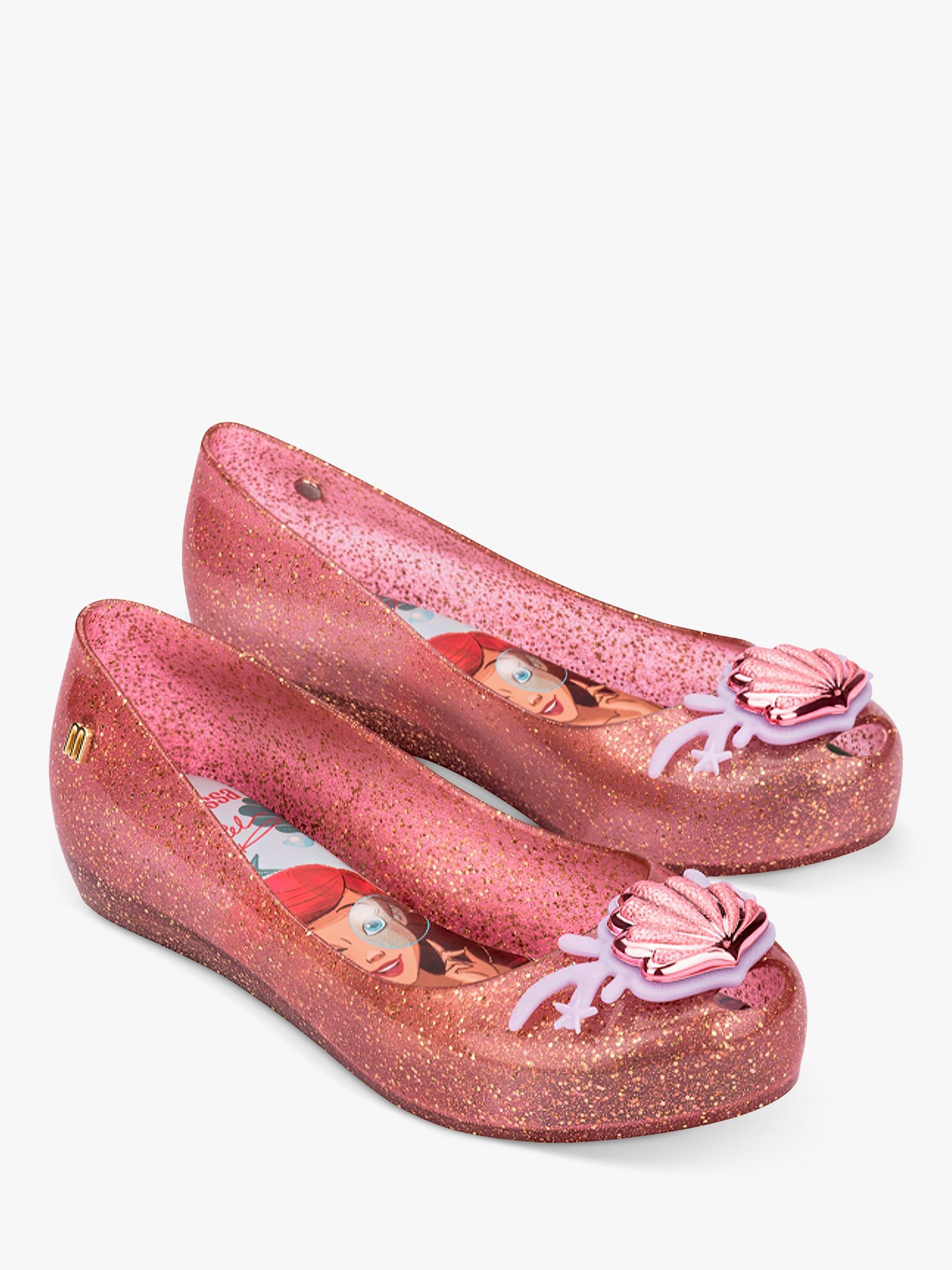 Product image 4 of 4, which shows Melissa Kids' Ultragirl Disney Princess The Little Mermaid Sandals, Pink/Multi, 10 Jnr