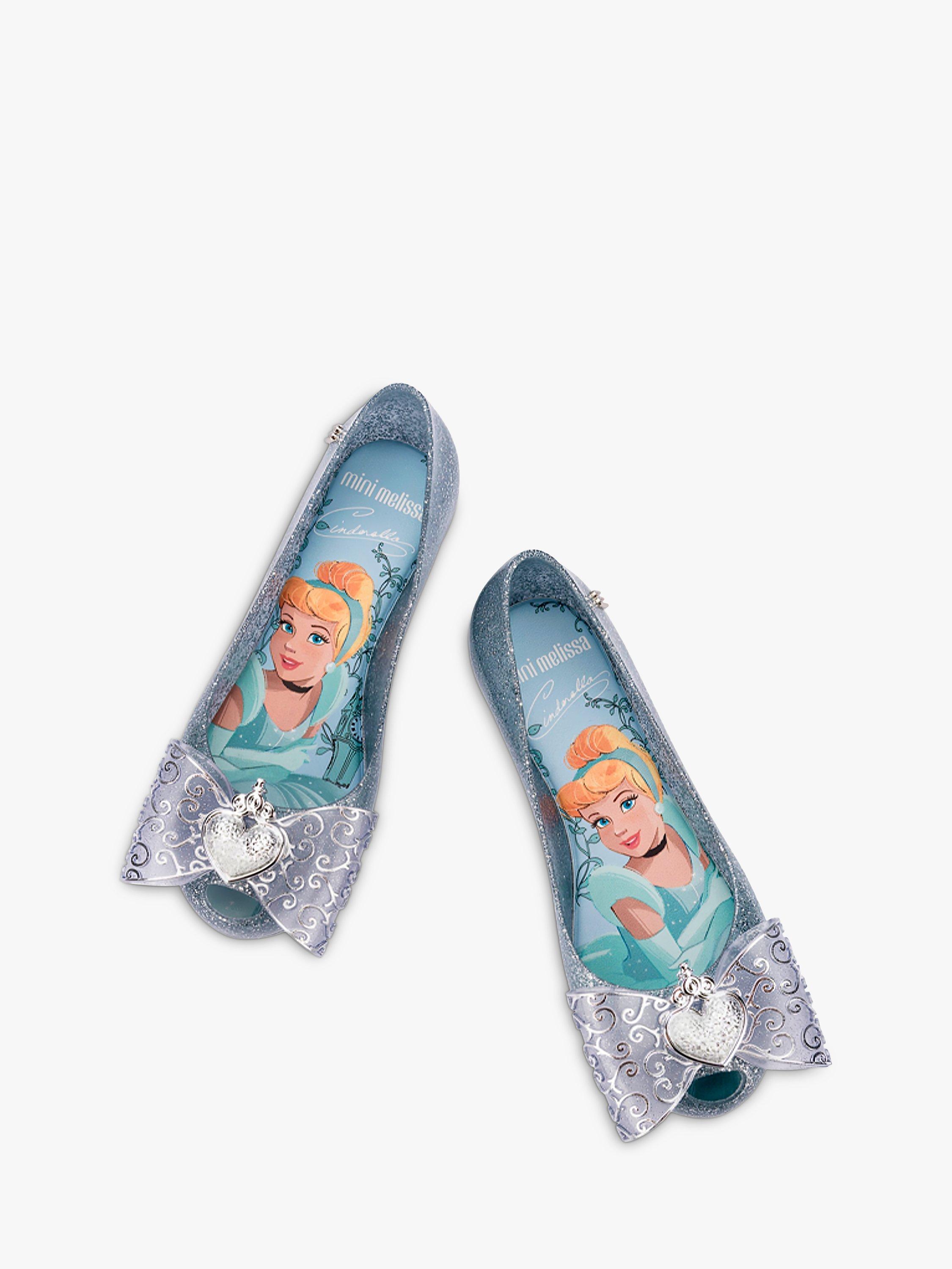 Product image 3 of 4, which shows Melissa Ultragirl Disney Princess Cinderella Sandals, Blue, 10 Jnr