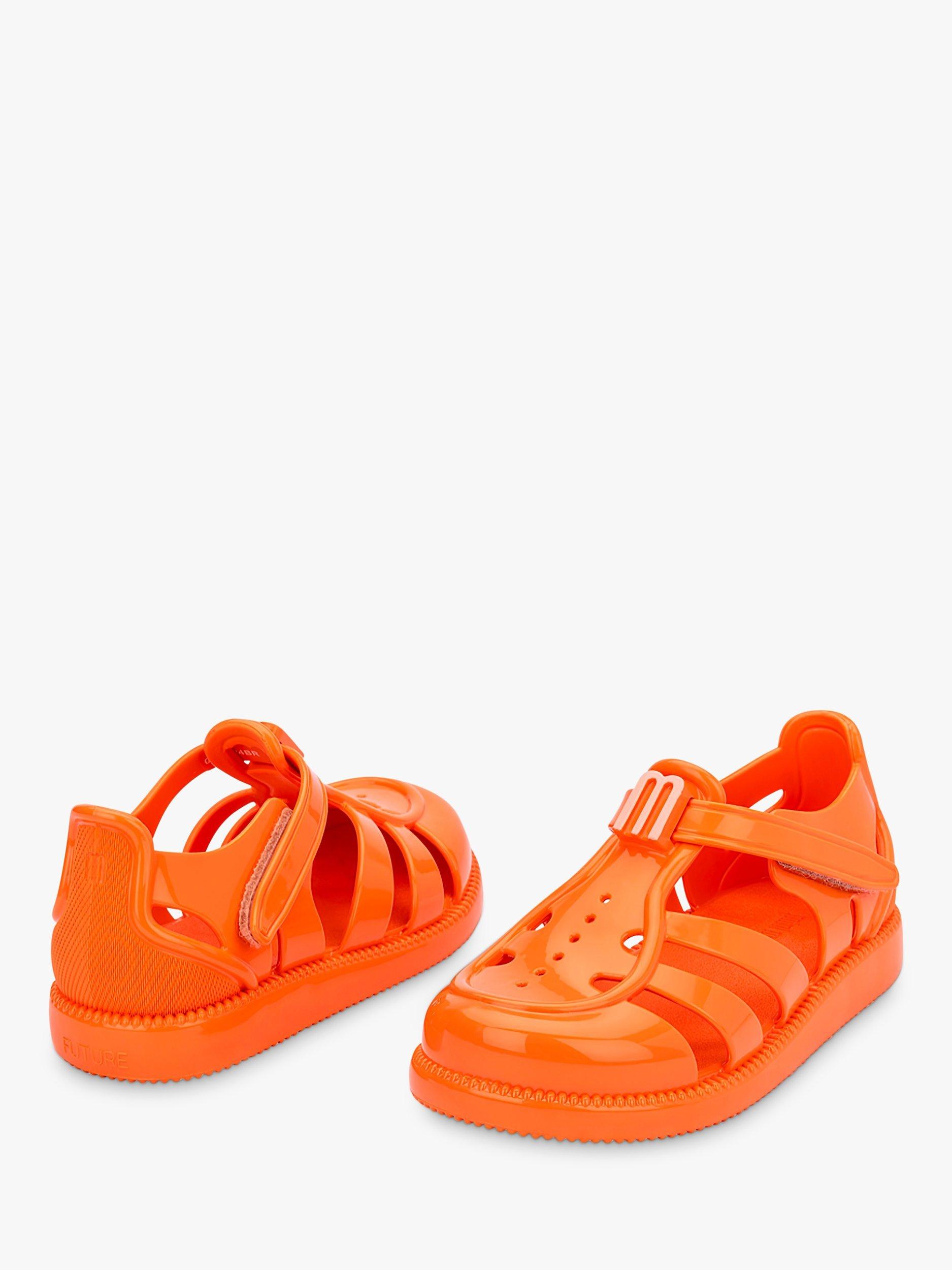Product image 2 of 4, which shows Melissa Kids' Jelly Sandals, Orange, 4 Jnr