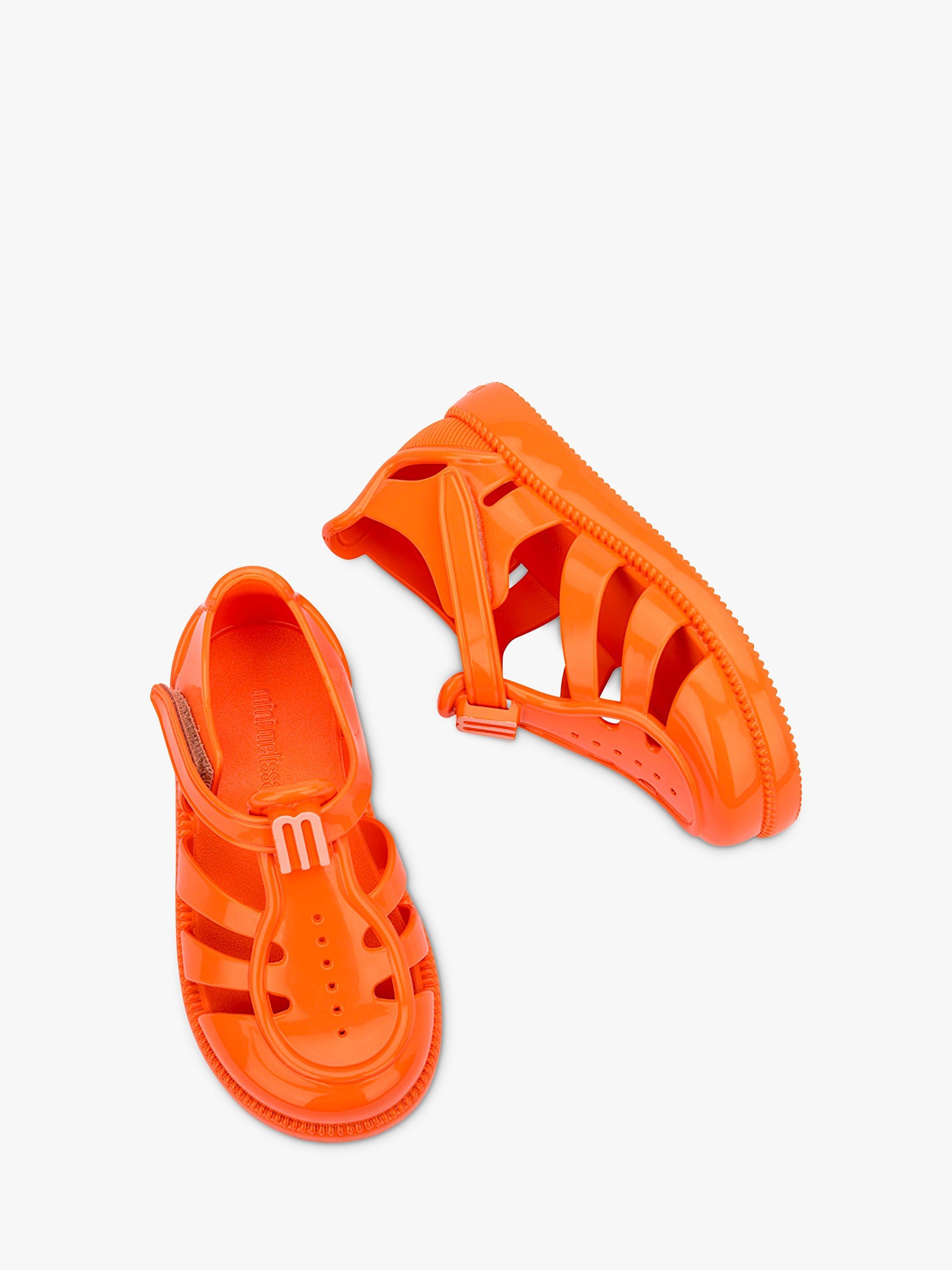 Product image 3 of 4, which shows Melissa Kids' Jelly Sandals, Orange, 4 Jnr