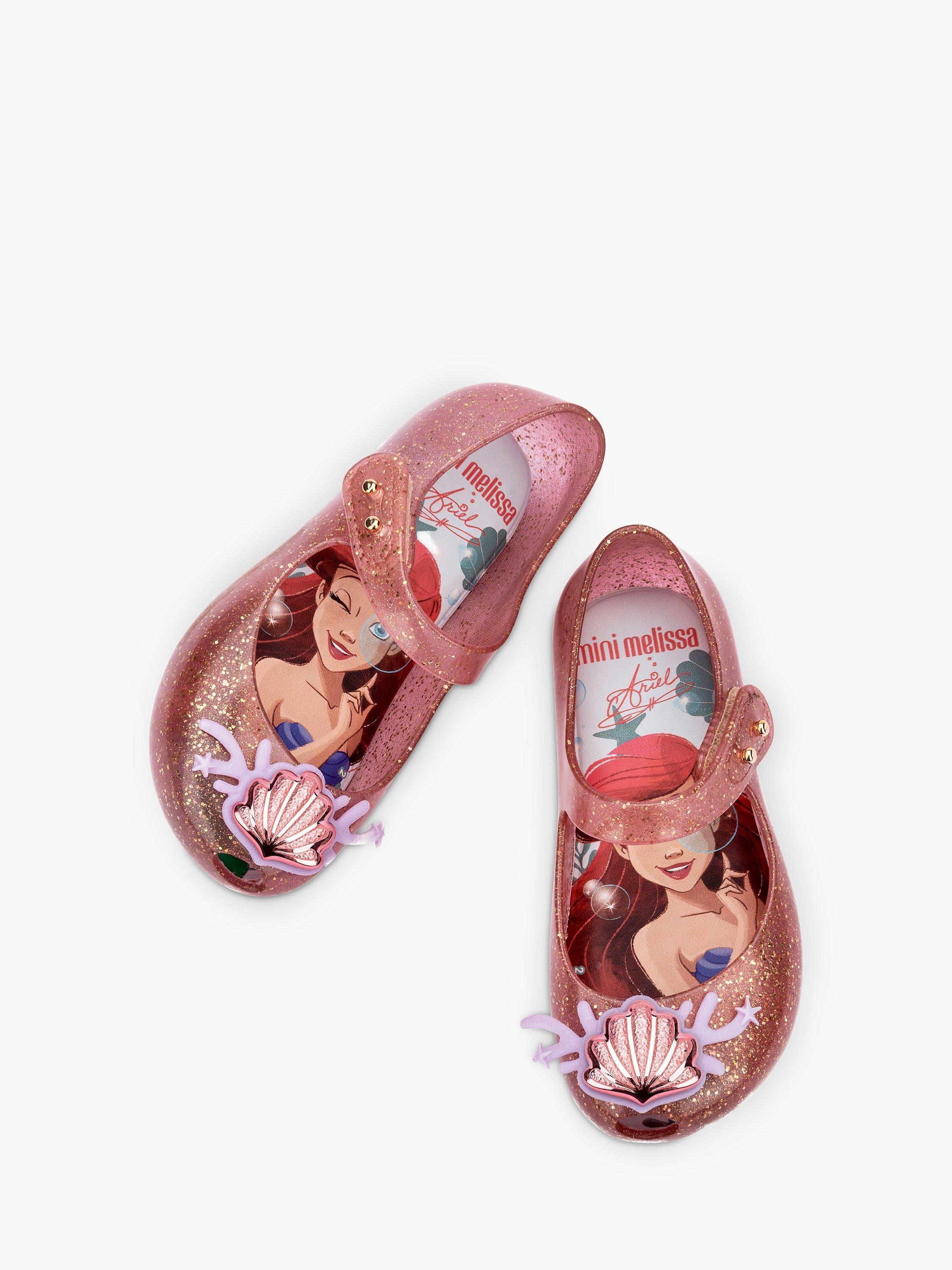 Product image 2 of 3, which shows Melissa Ultragirl Disney Princess The Little Mermaid Sandals, Pink, 4 Jnr