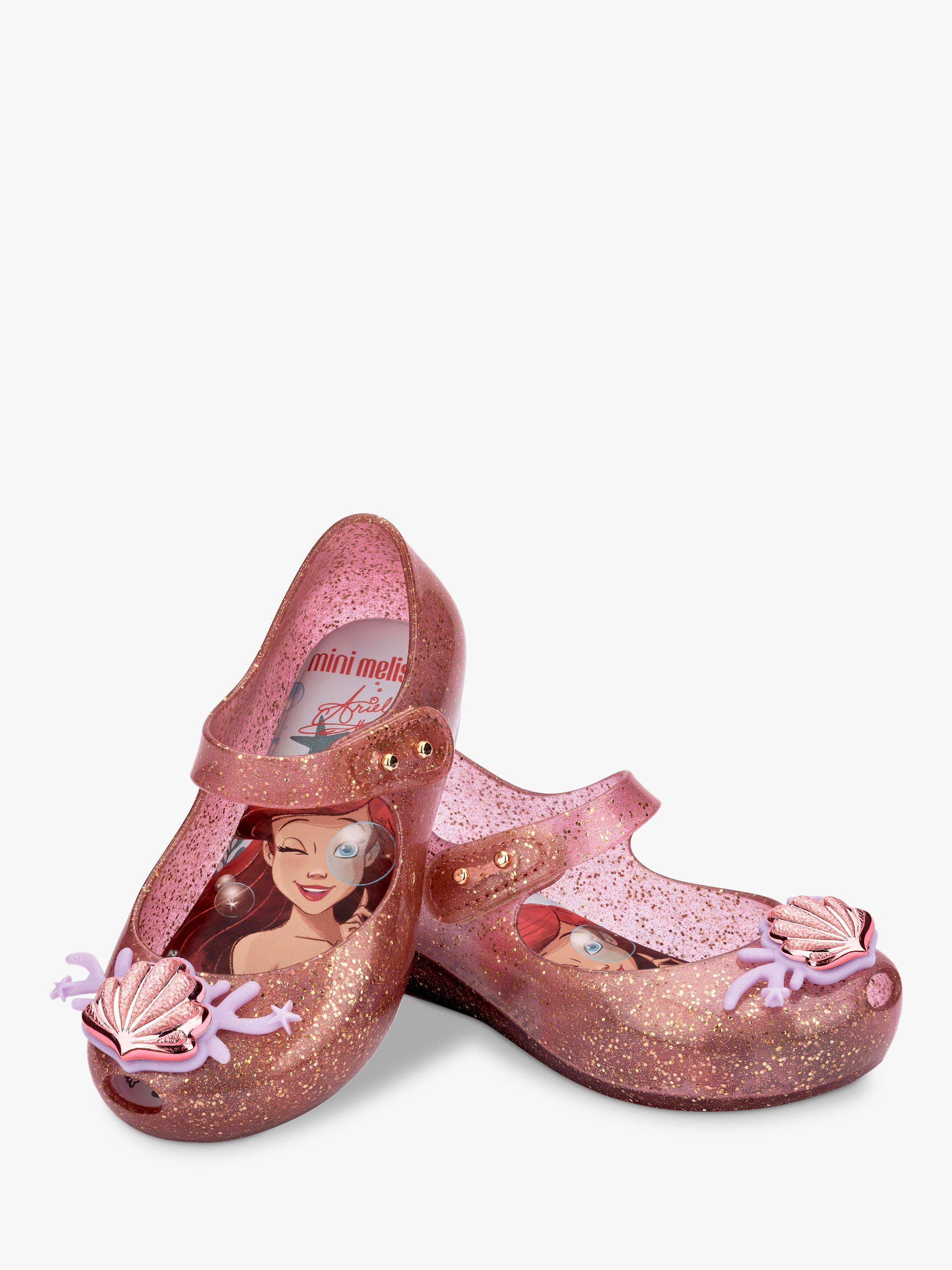 Product image 3 of 3, which shows Melissa Ultragirl Disney Princess The Little Mermaid Sandals, Pink, 4 Jnr
