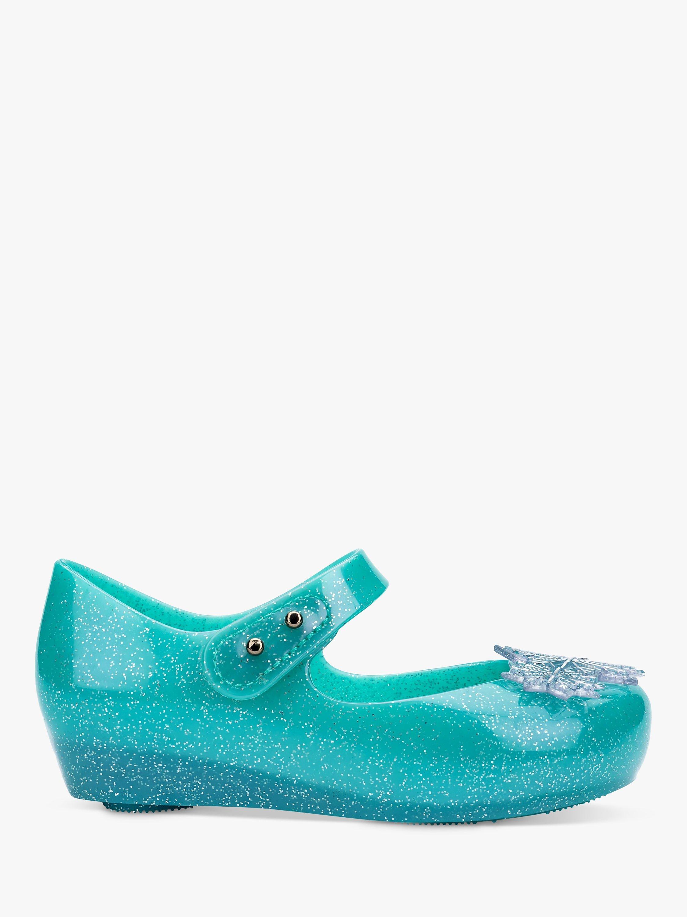 Product image 1 of 3, which shows Melissa Ultragirl Disney Princess Frozen Sandals, Blue Iriodin, 4 Jnr