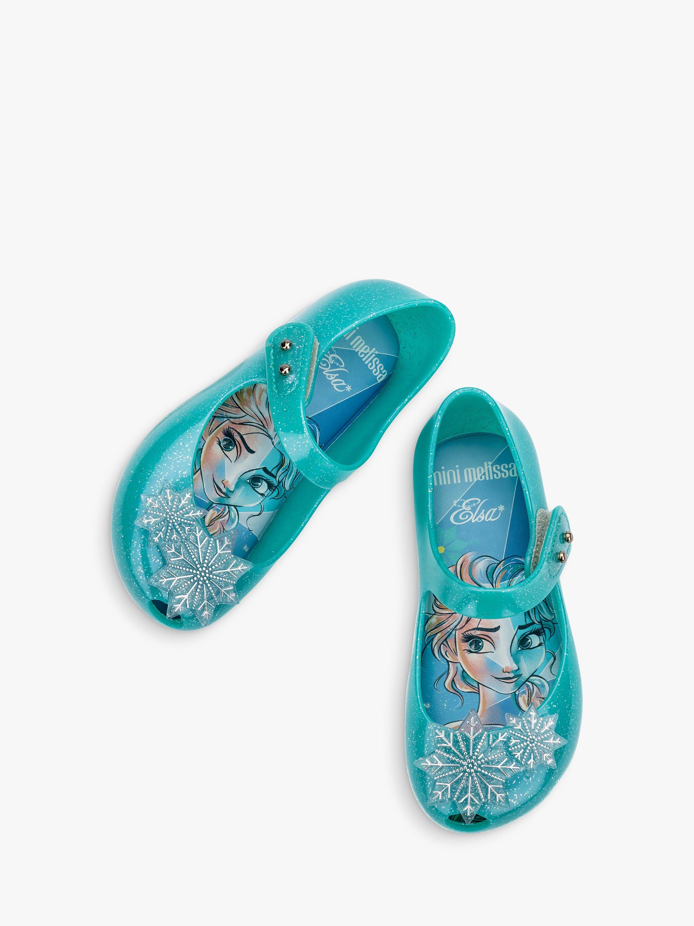 Product image 2 of 3, which shows Melissa Ultragirl Disney Princess Frozen Sandals, Blue Iriodin, 4 Jnr