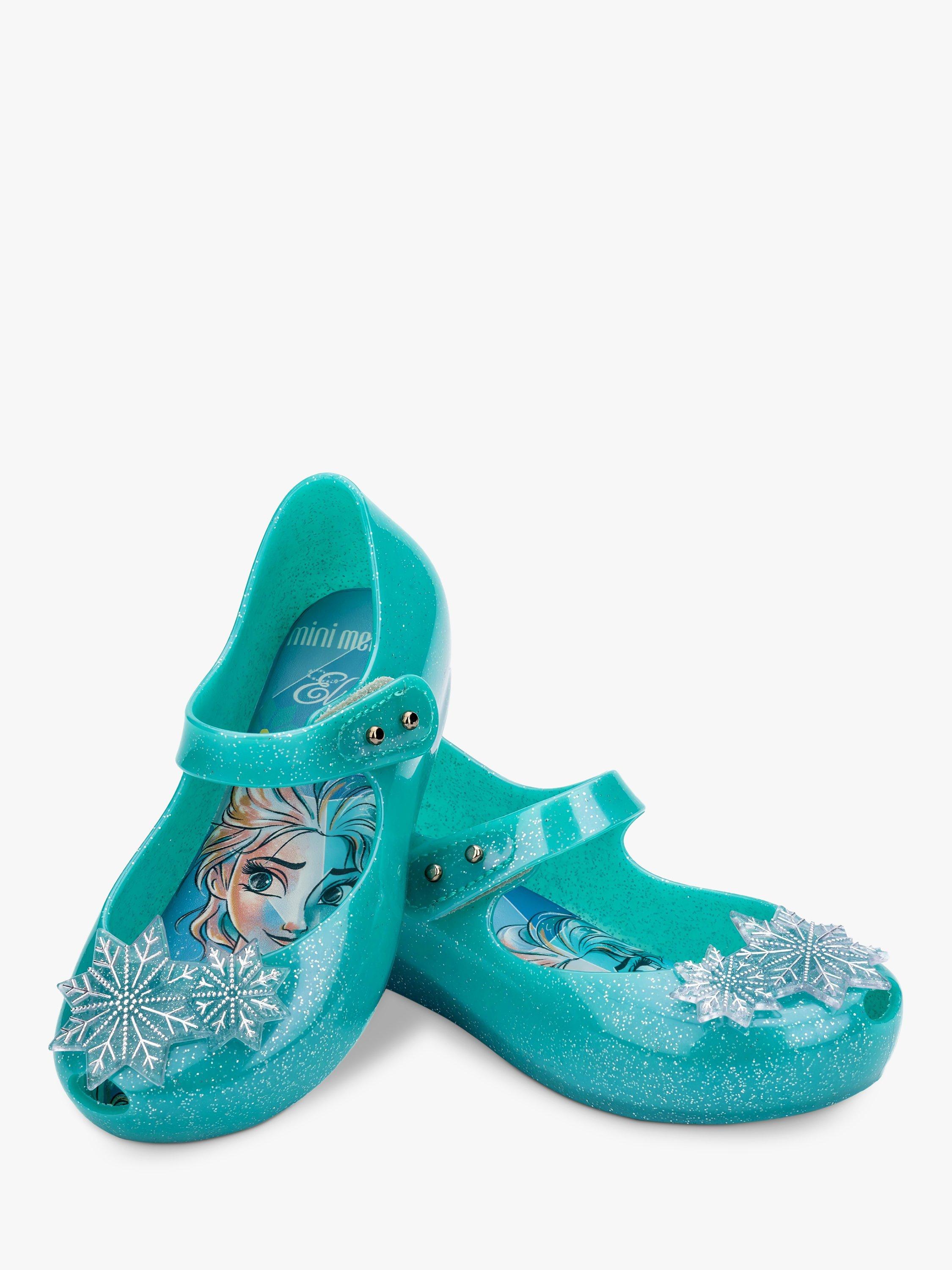 Product image 3 of 3, which shows Melissa Ultragirl Disney Princess Frozen Sandals, Blue Iriodin, 4 Jnr