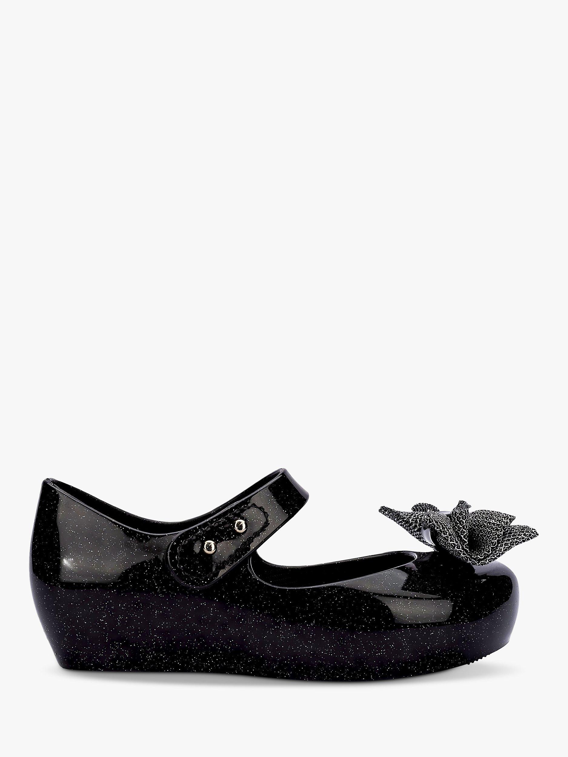 Product image 1 of 3, which shows Melissa Kids' Ultragirl Sweet Ballet Flats, Black, 4 Jnr