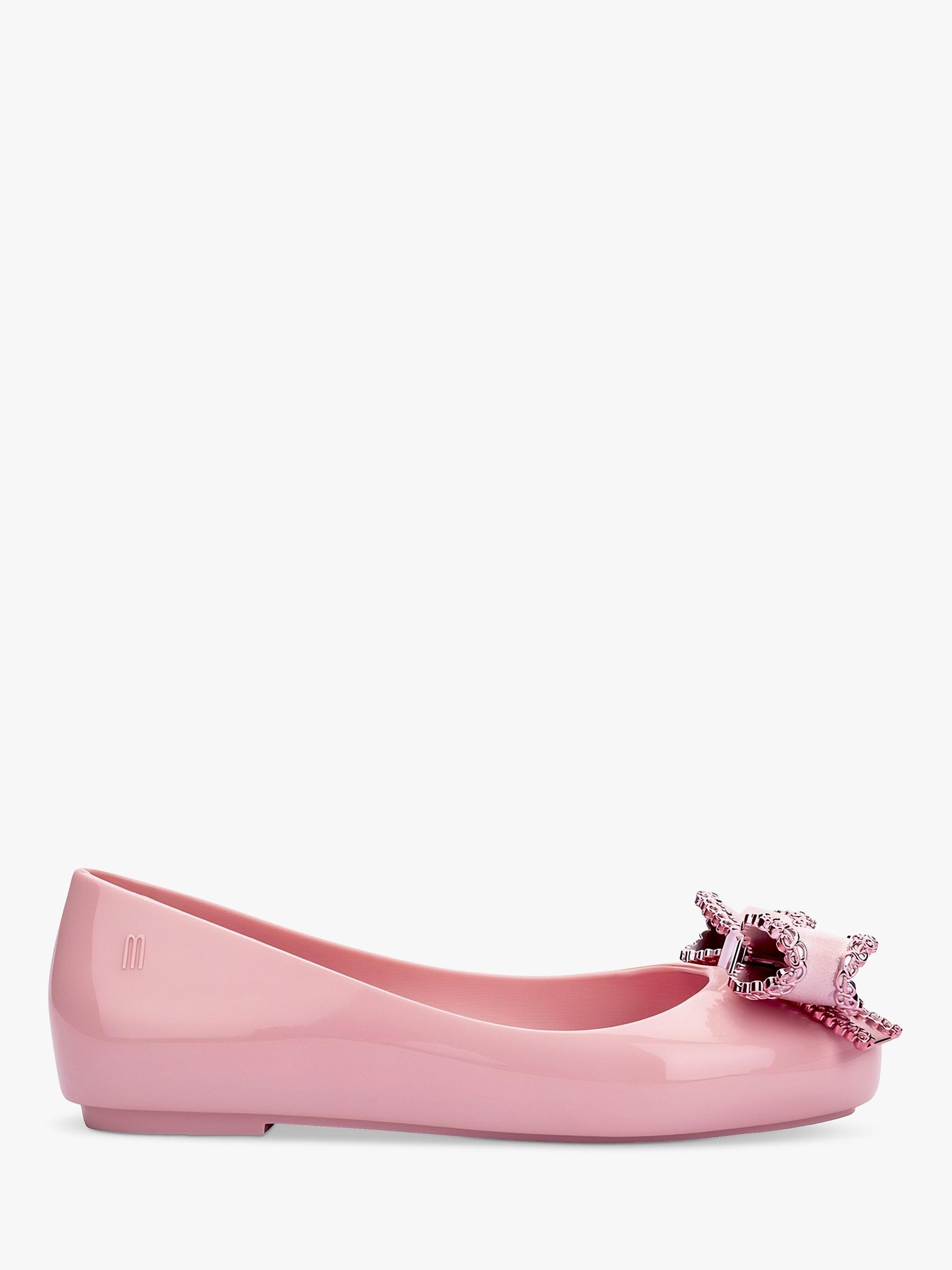 Product image 1 of 4, which shows Mini Melissa Kids' Sweet Love Ballet Shoes, Pink, 10 Jnr