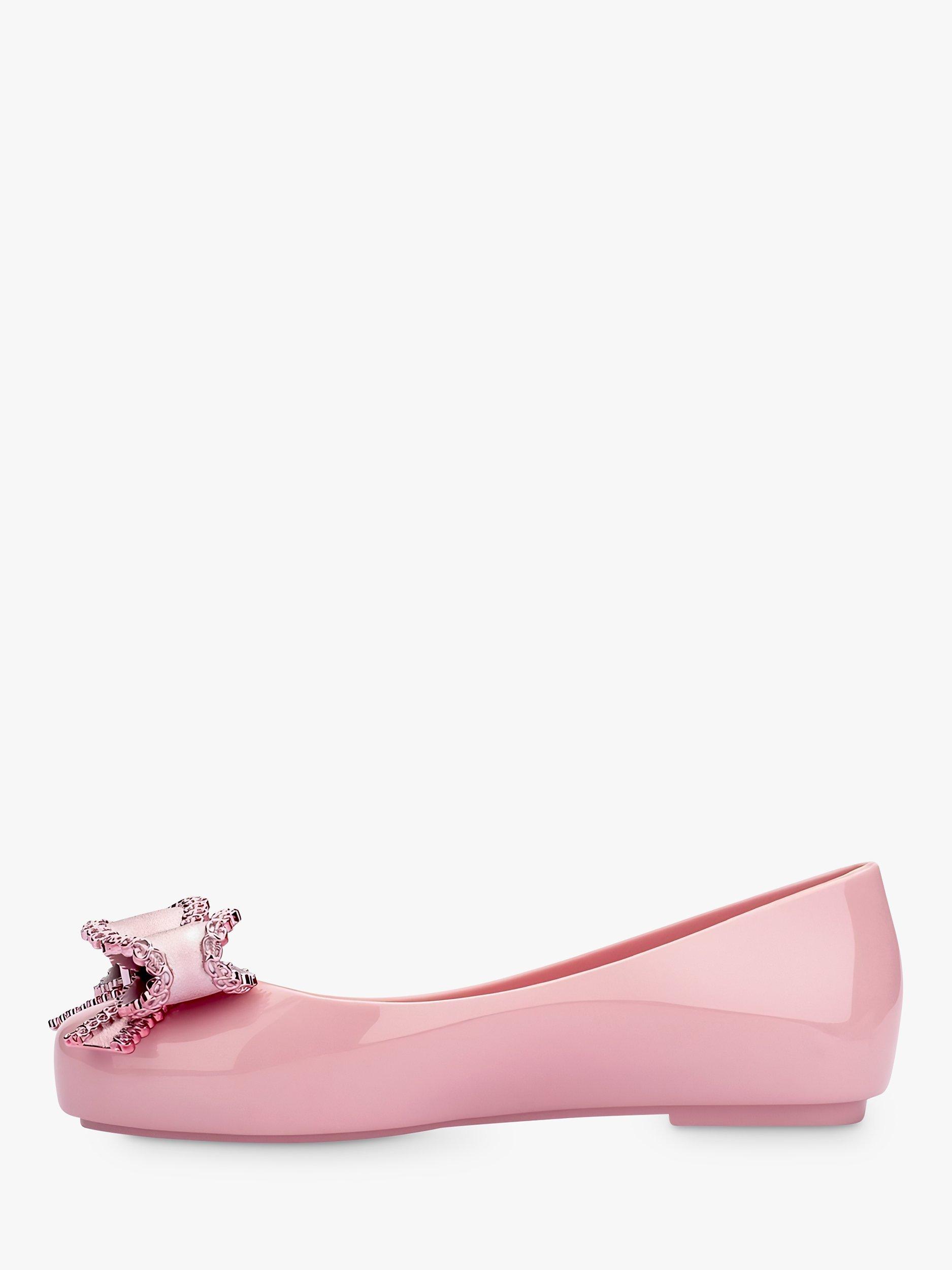 Product image 3 of 4, which shows Mini Melissa Kids' Sweet Love Ballet Shoes, Pink, 10 Jnr