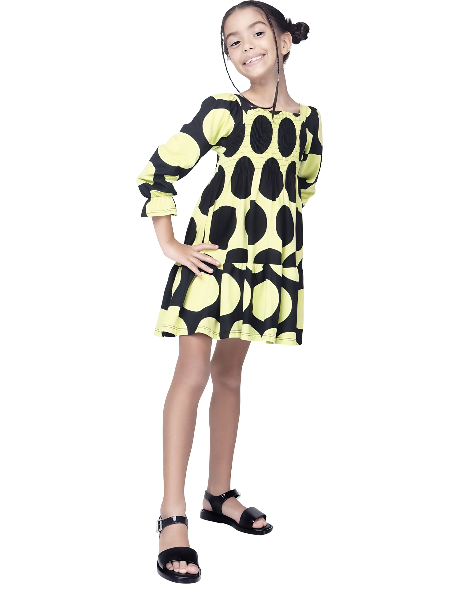 Product image 5 of 5, which shows Mini Melissa Mar Glitter Sandals, Black, 10 Jnr