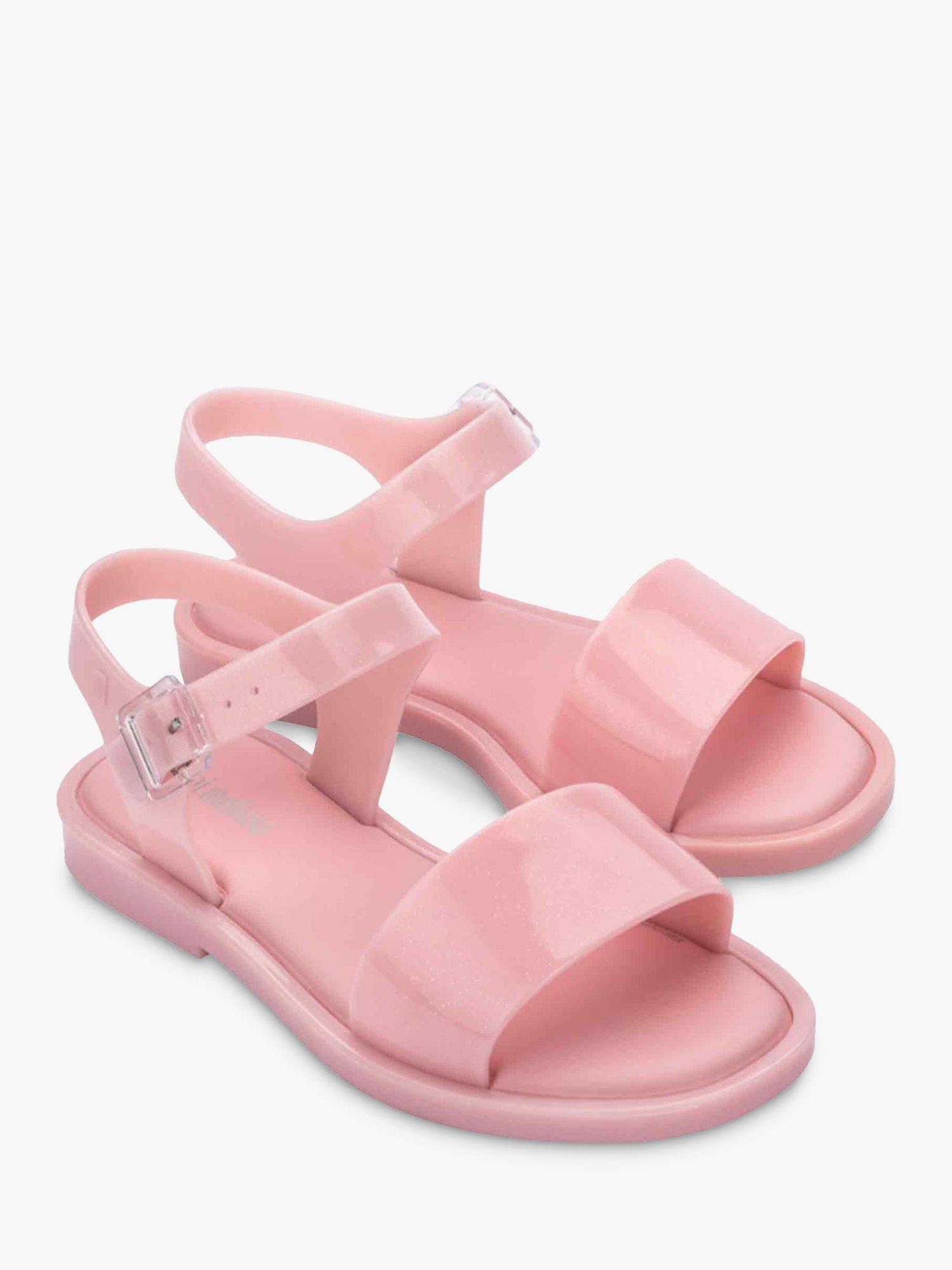 Product image 2 of 3, which shows Mini Melissa Mar Glitter Sandals, Pink, 10 Jnr