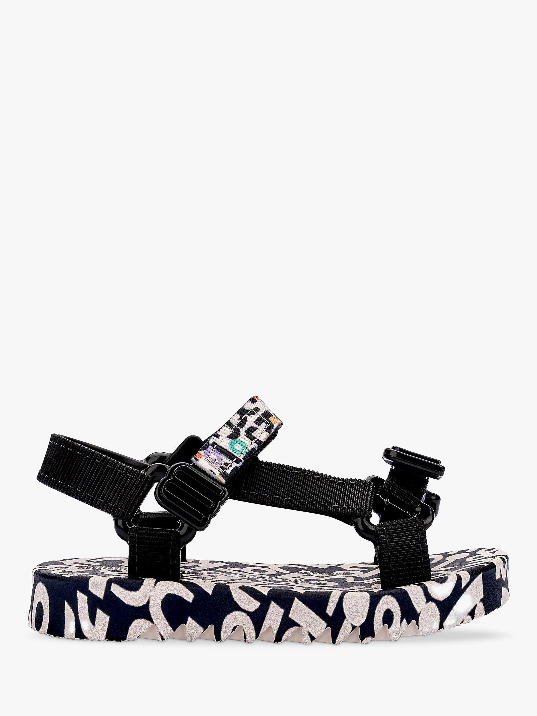 Product image 1 of 3, which shows Melissa Kids' Playtime Fabula Sandals, Black/Beige, 4 Jnr