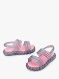 Melissa Kids' Sparkle Bubble Sandals, Clear/Pink