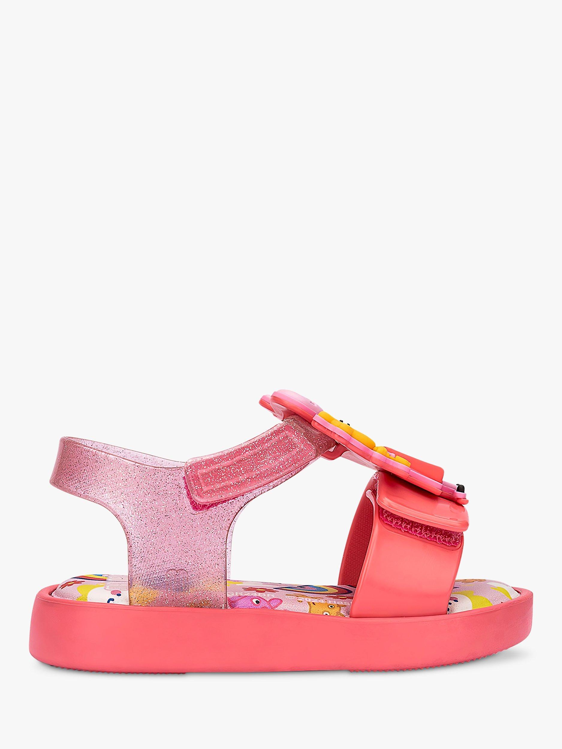 Product image 1 of 3, which shows Melissa Kids' Jump Peppa Pig Sandals, Pink/Multi, 4 Jnr