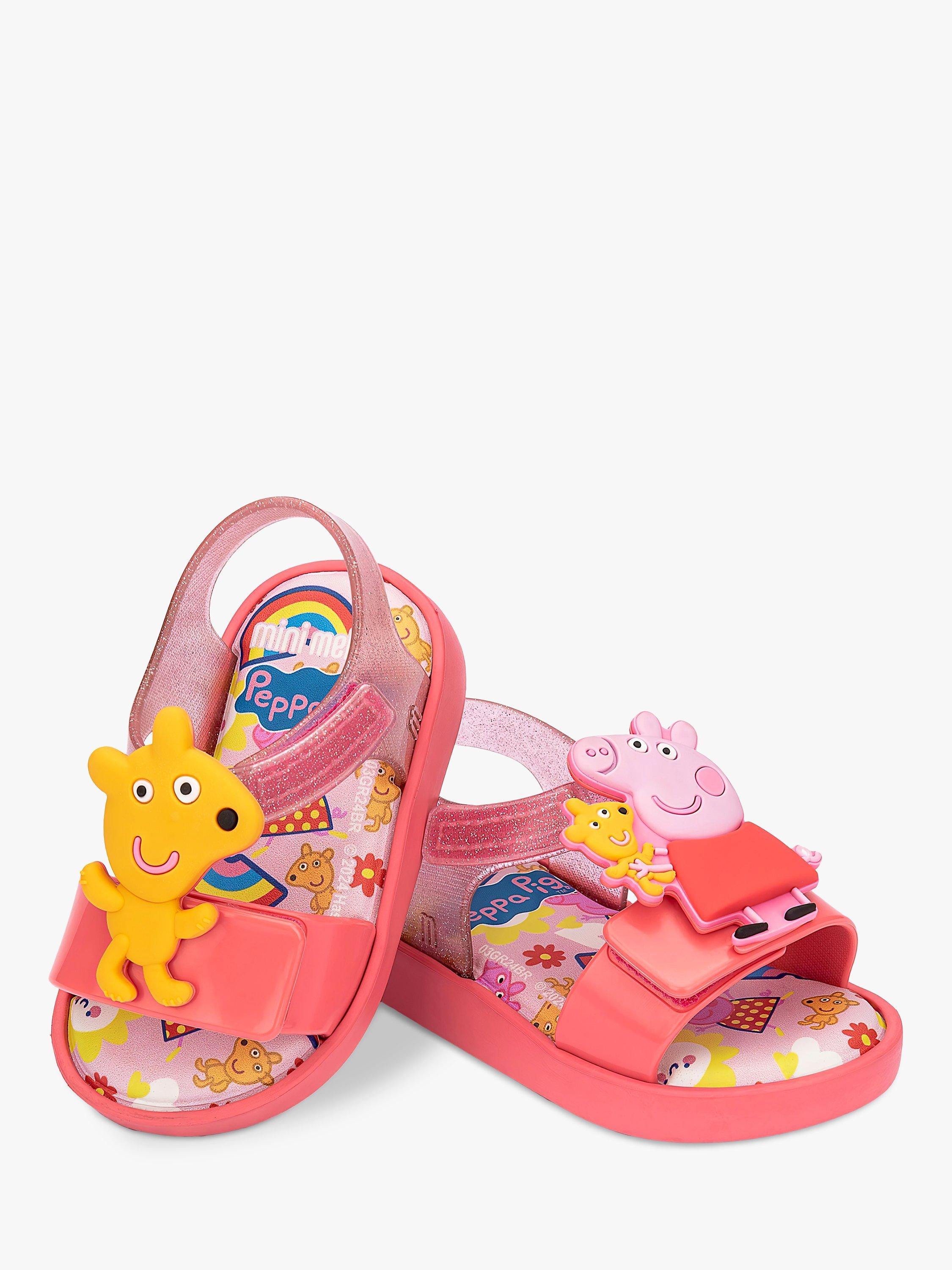 Product image 2 of 3, which shows Melissa Kids' Jump Peppa Pig Sandals, Pink/Multi, 4 Jnr