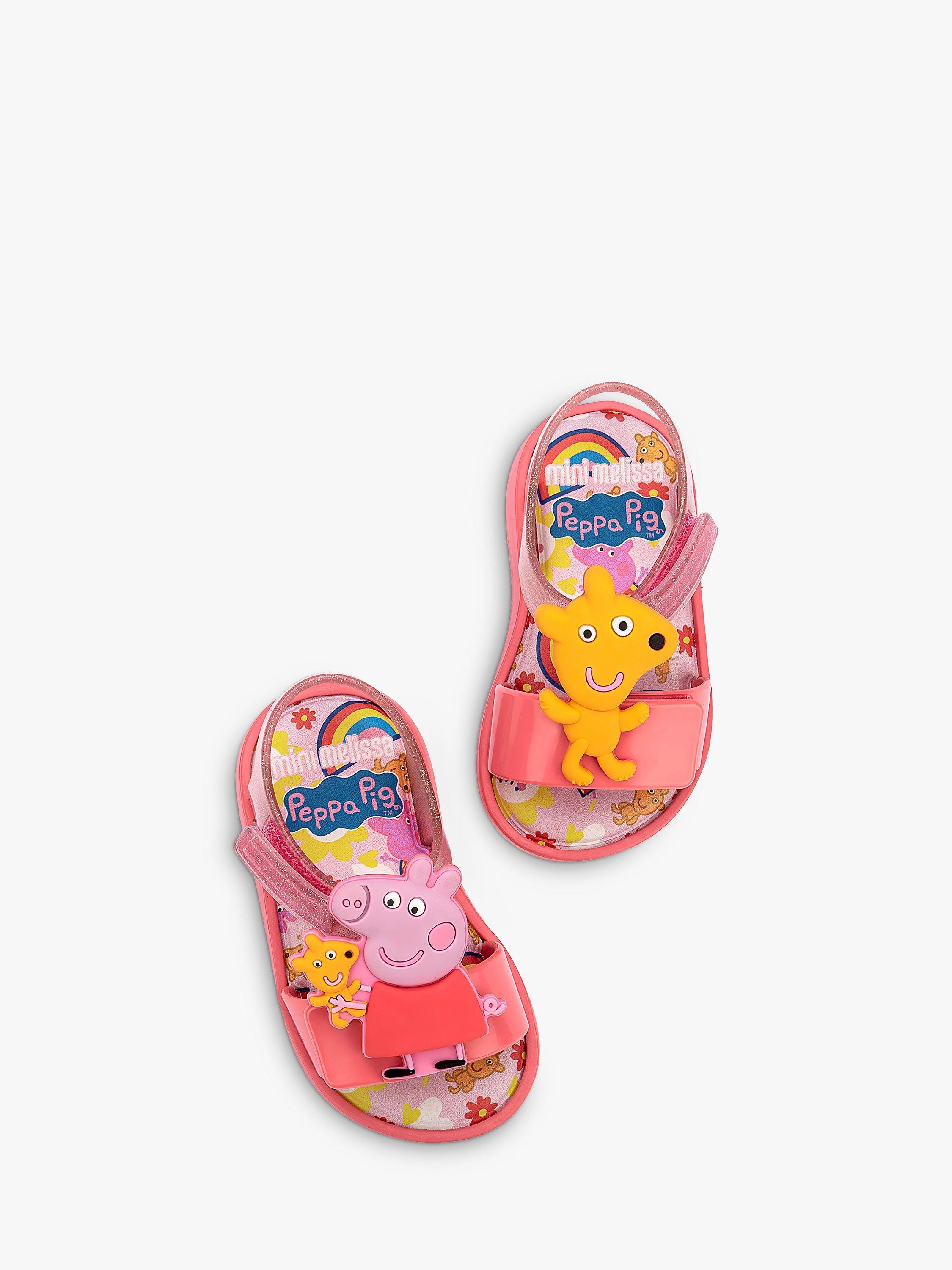 Product image 3 of 3, which shows Melissa Kids' Jump Peppa Pig Sandals, Pink/Multi, 4 Jnr