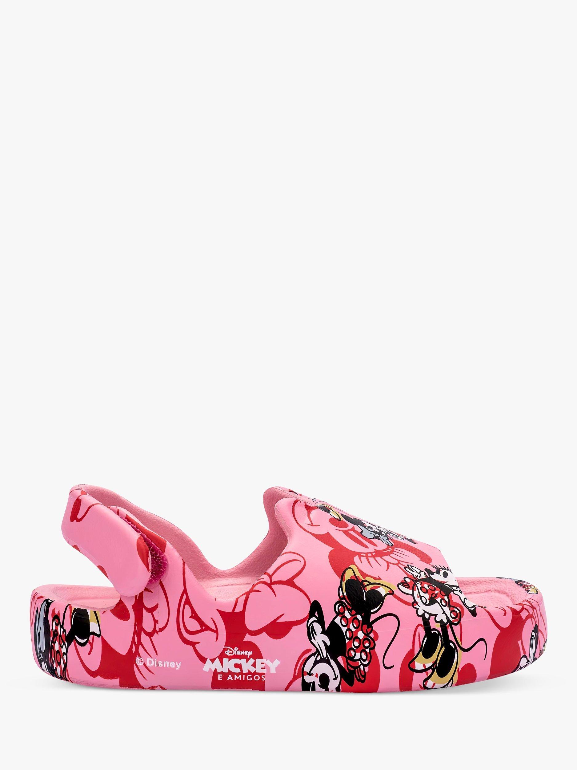 Product image 1 of 4, which shows Melissa Kids' Free Cute Minnie Mouse Sandals, Pink/Multi, 4 Jnr