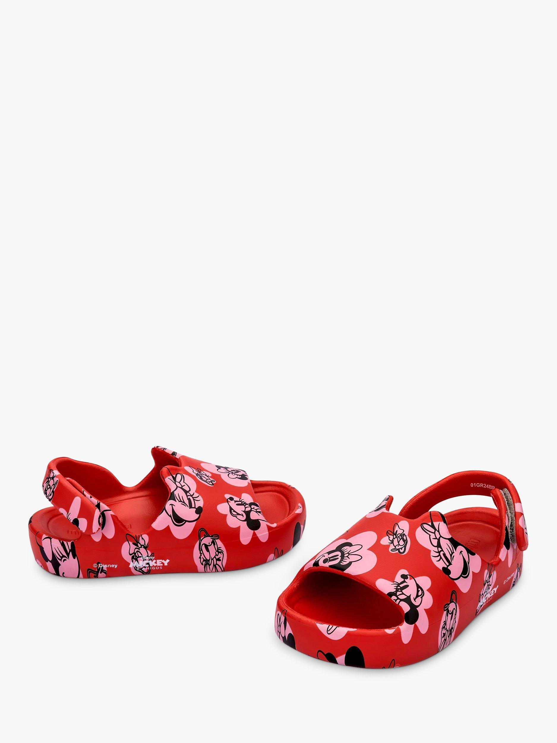Product image 3 of 4, which shows Melissa Kids' Free Cute Mickey Mouse Sandals, Red/Multi, 4 Jnr