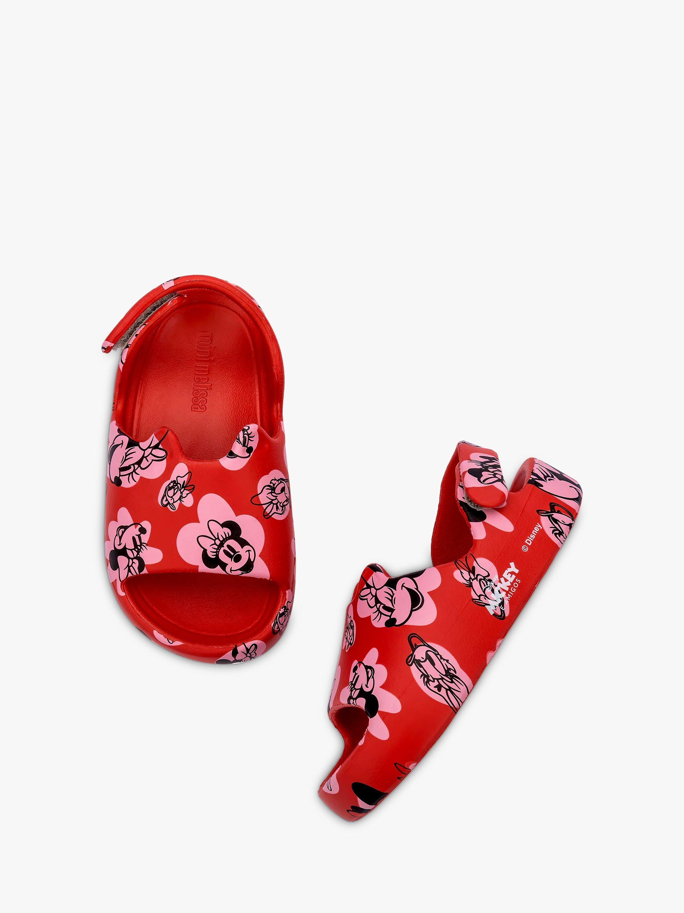 Product image 4 of 4, which shows Melissa Kids' Free Cute Mickey Mouse Sandals, Red/Multi, 4 Jnr