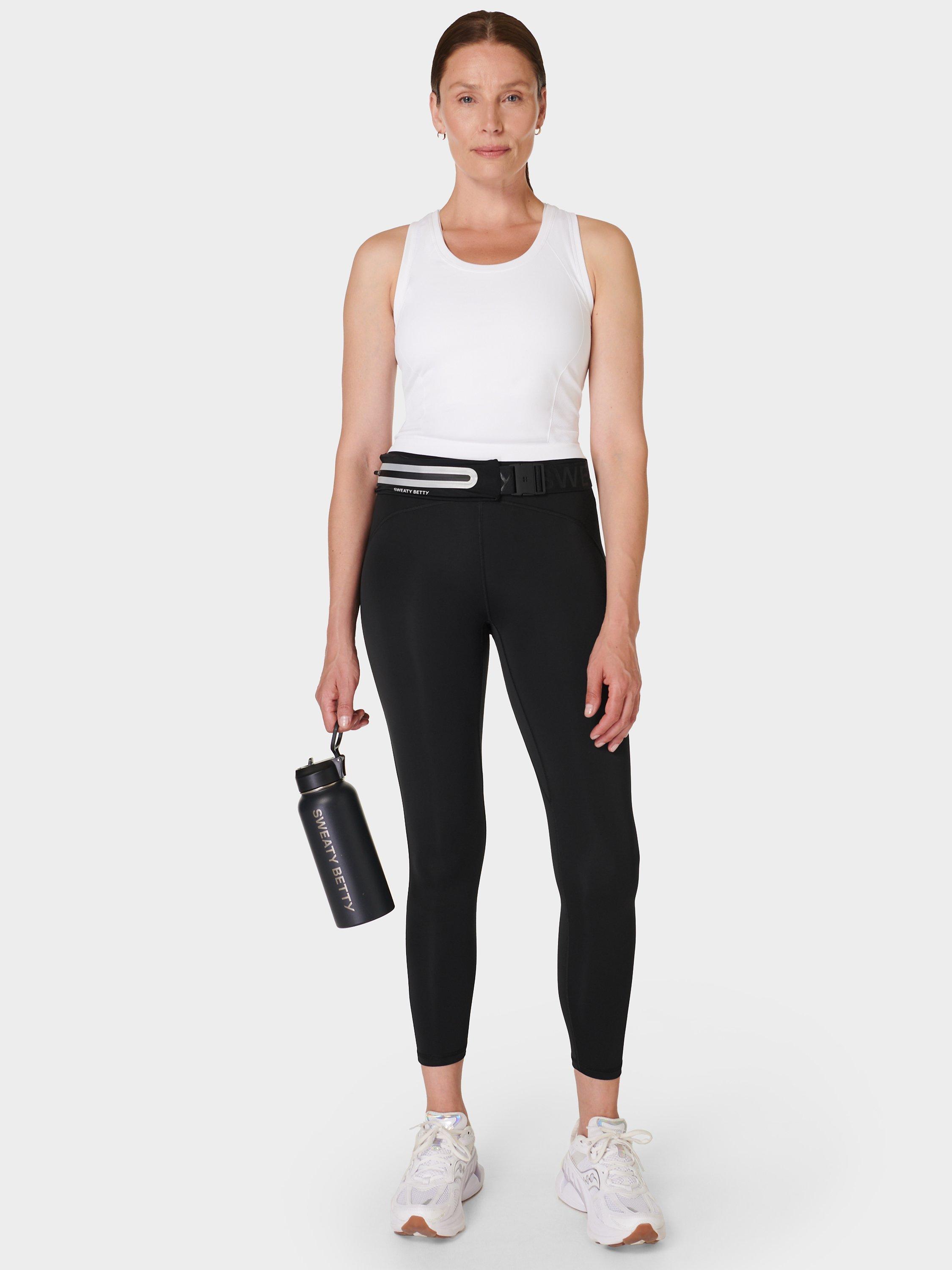 Product image 3 of 6, which shows Sweaty Betty Rapid Run 7/8 Sports Leggings, Black, XXS