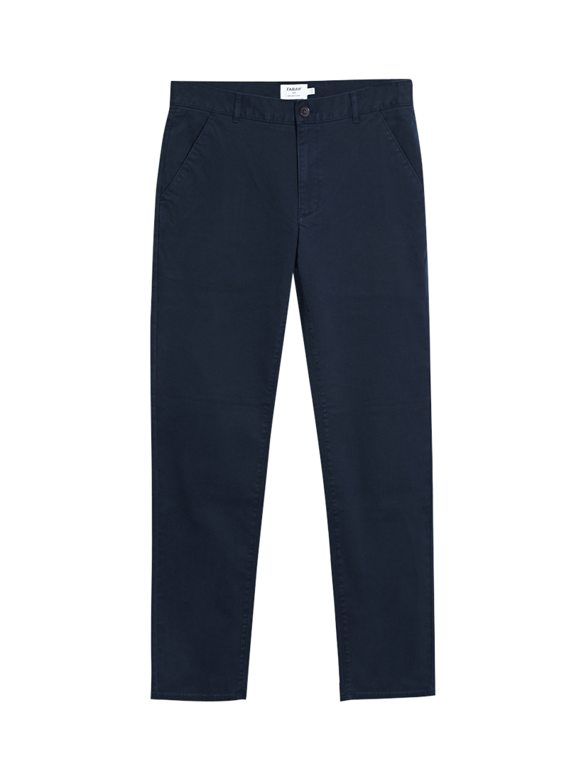 Product image 5 of 5, which shows Farah Elm Chino Trousers, True Navy, W30/L32