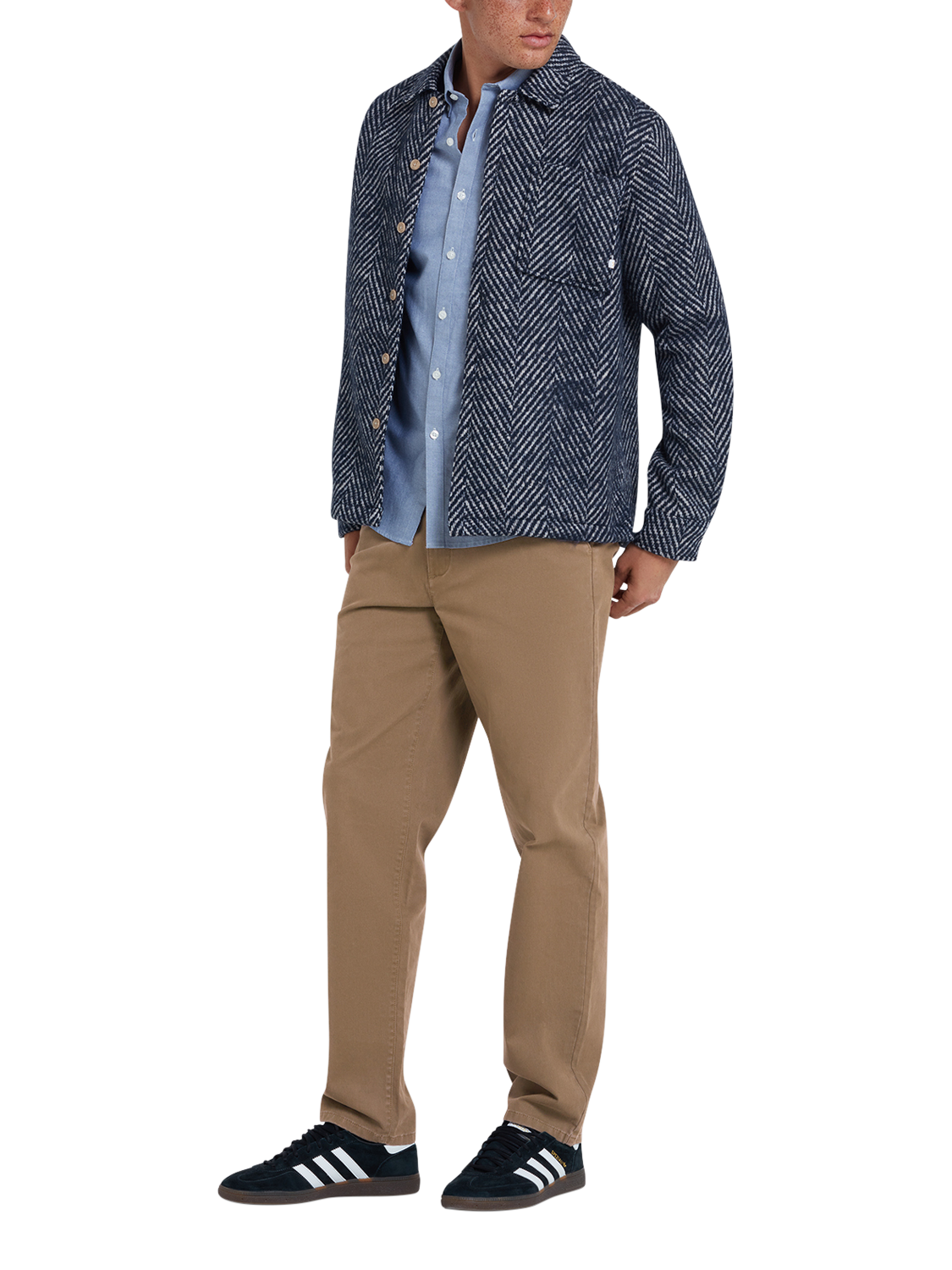 Product image 3 of 5, which shows Farah Norwood Beige Chino Trousers, Beige, W30/L32