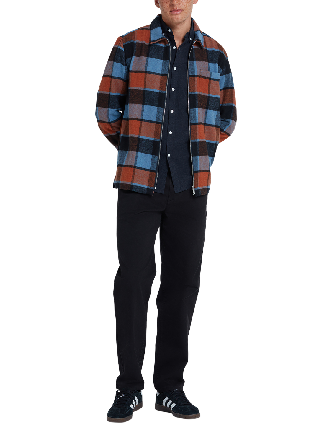 Product image 3 of 5, which shows Farah Norwood Beige Chino Trousers, Black, W30/L32