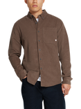 Farah Spencer Corduroy Shirt, Mushroom Grey