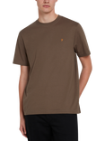 Farah Danny Regular Fit Organic Cotton T-Shirt, Mushroom Grey