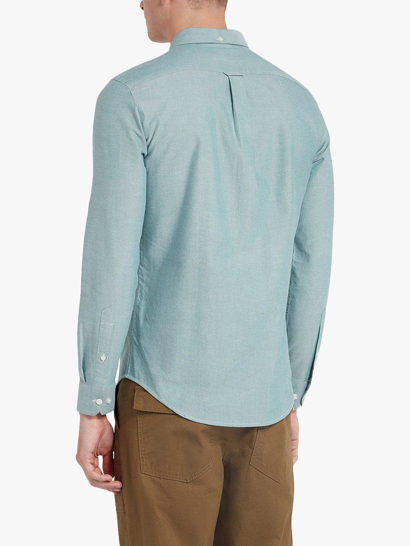 Product image 2 of 5, which shows Farah Brewer Long Sleeve Shirt, Dark Ocean Green, L