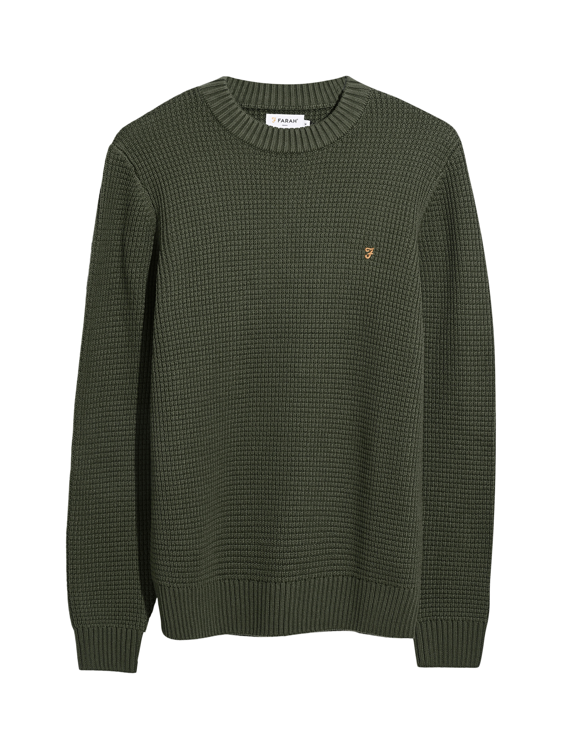 Product image 5 of 5, which shows Farah Foraker Crew Neck Sweater, Rosemary, L