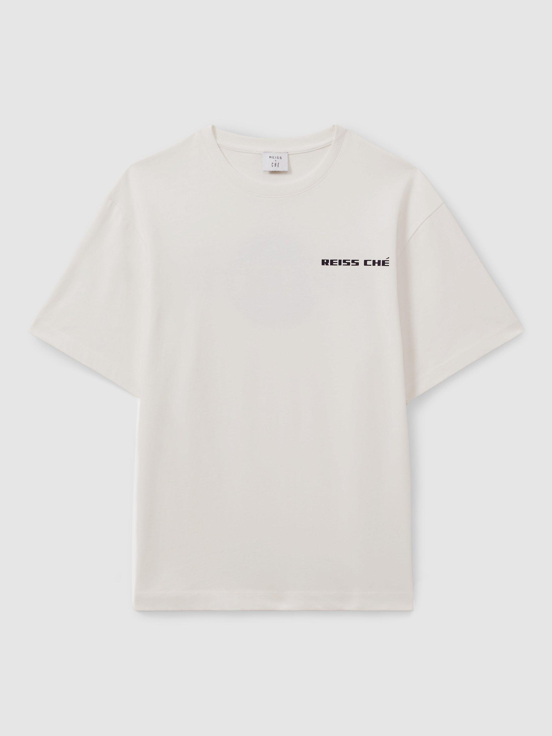Reiss Carpano Cotton T-Shirt, White