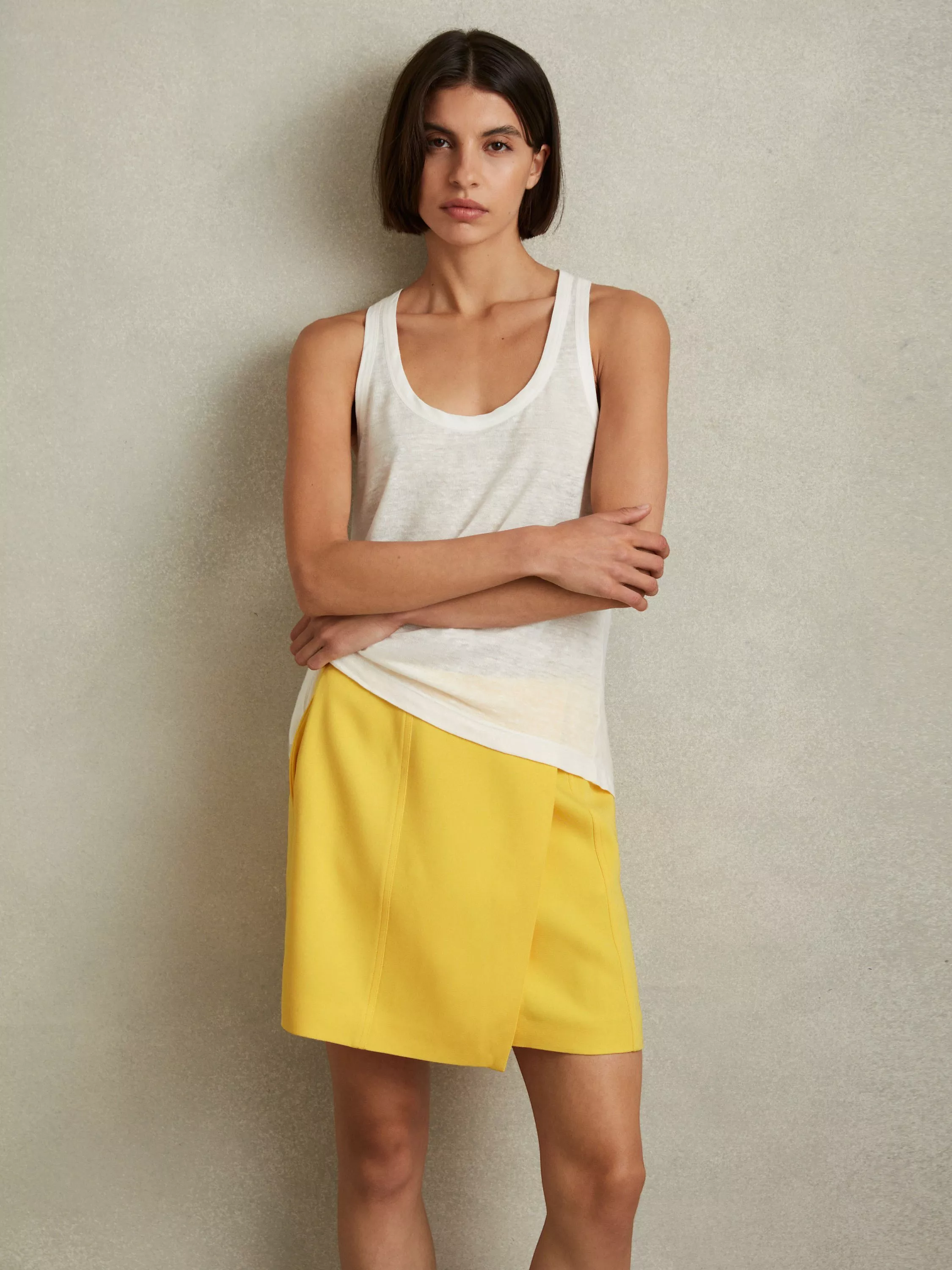 Cheap yellow skirts sale