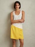 Reiss Cleo Mini Skirt, Yellow