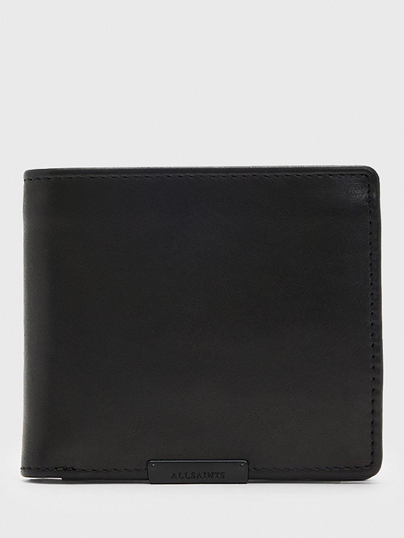 AllSaints Blyth Leather Wallet, Black