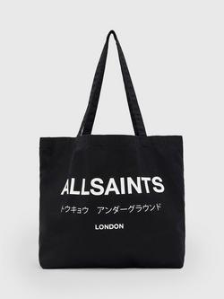 AllSaints Underground Tote Bag, Black