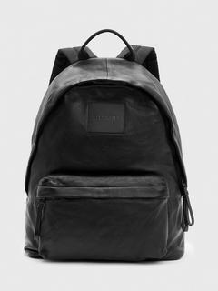 AllSaints Carabiner Leather Backpack, Black