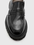 AllSaints Vinni Leather Chunky Loafers, Black Black