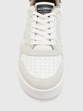 AllSaints Regan Low Top Leather Trainers, Off White