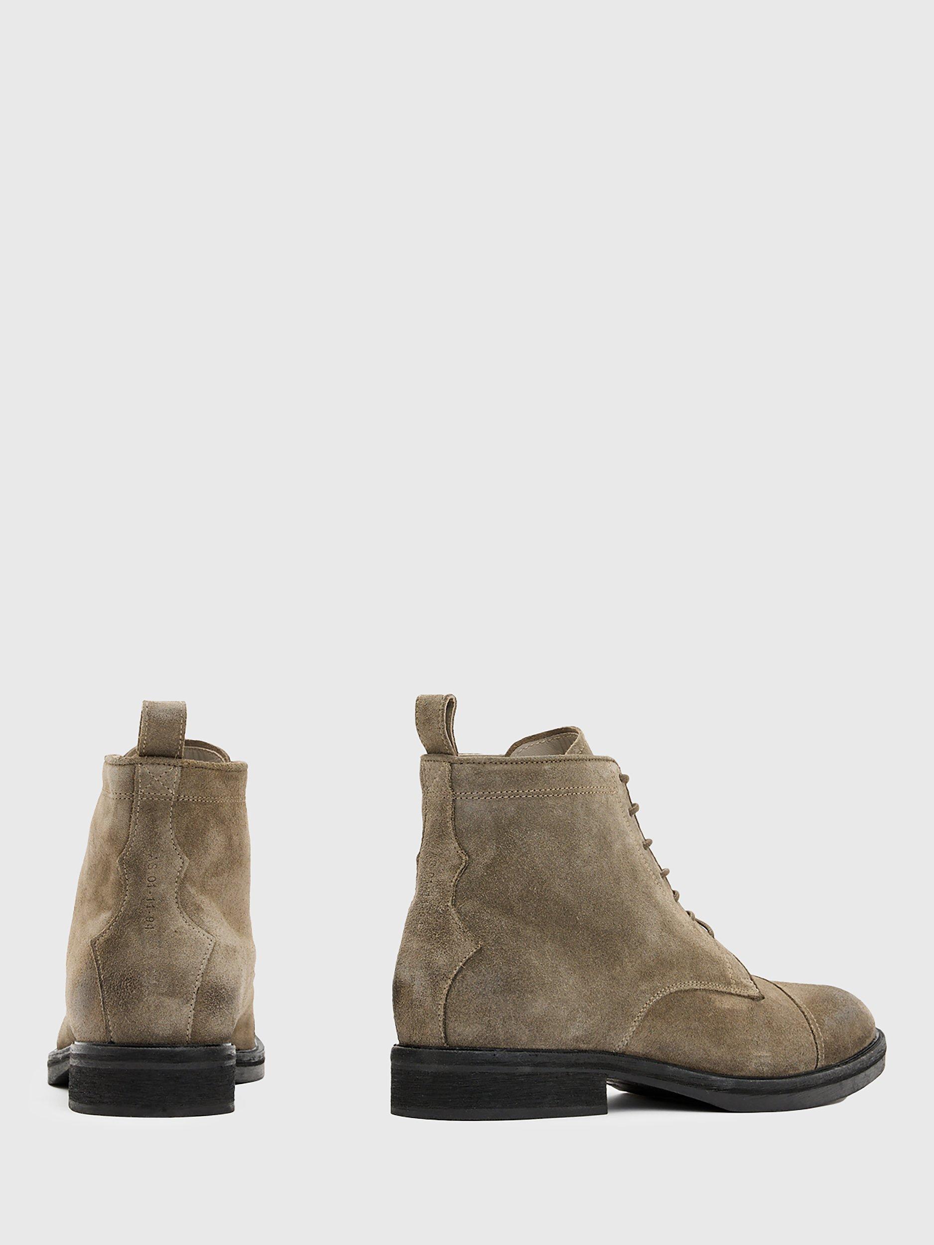 Product image 5 of 5, which shows AllSaints Drago Suede Lace-Up Ankle Boots, Khaki, EU44