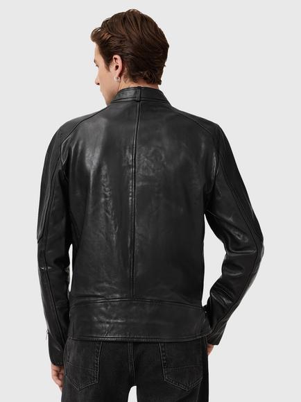 AllSaints Cora Leather Jacket - view 2, Black Black