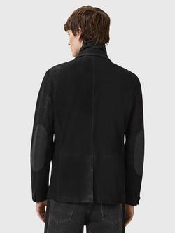 AllSaints Survey Leather Blazer - view 2, Black Black