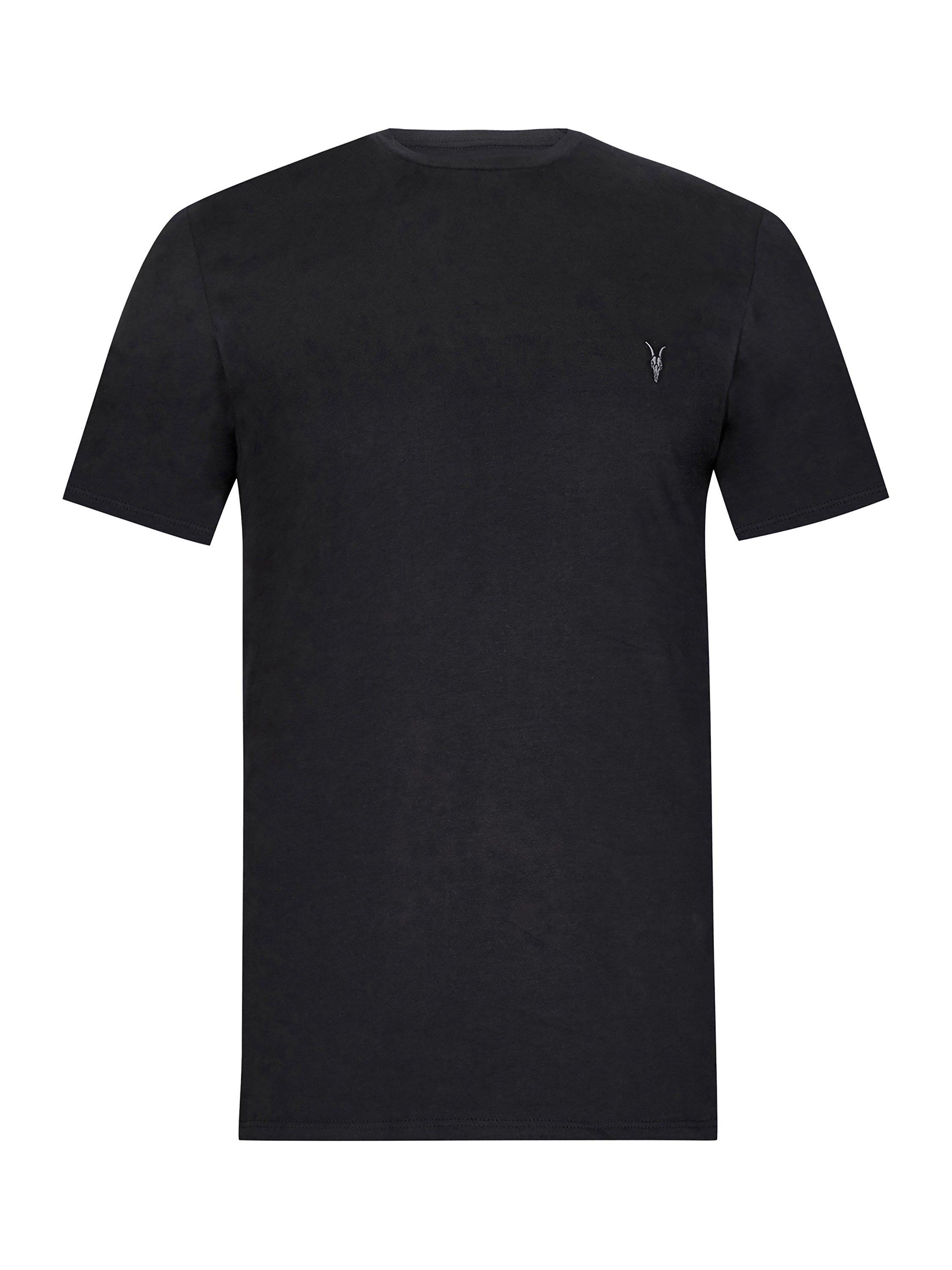 Product image 4 of 6, which shows AllSaints Brace Cotton Logo T-Shirt, Black, L