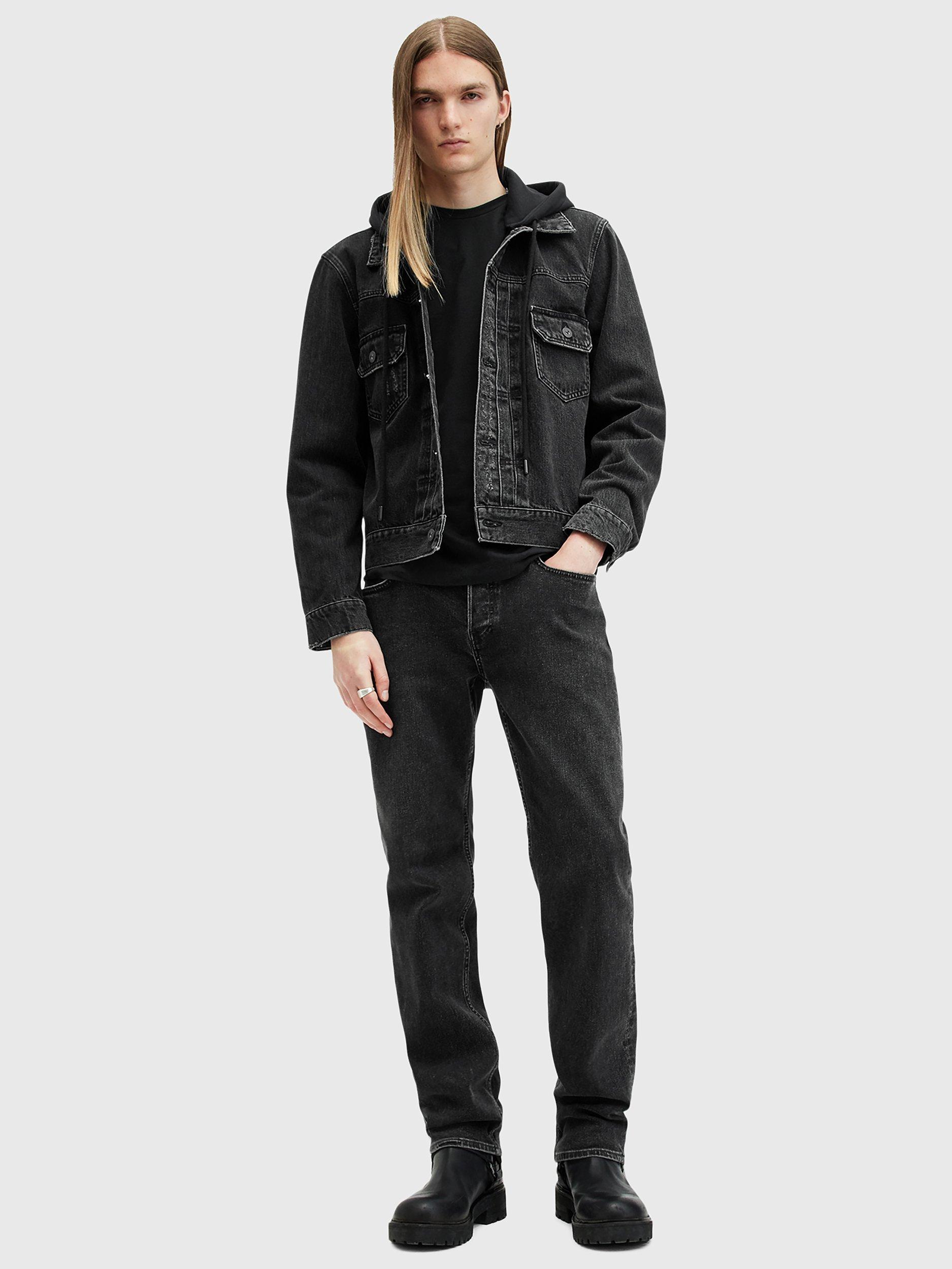 Product image 6 of 6, which shows AllSaints Brace Cotton Logo T-Shirt, Black, L