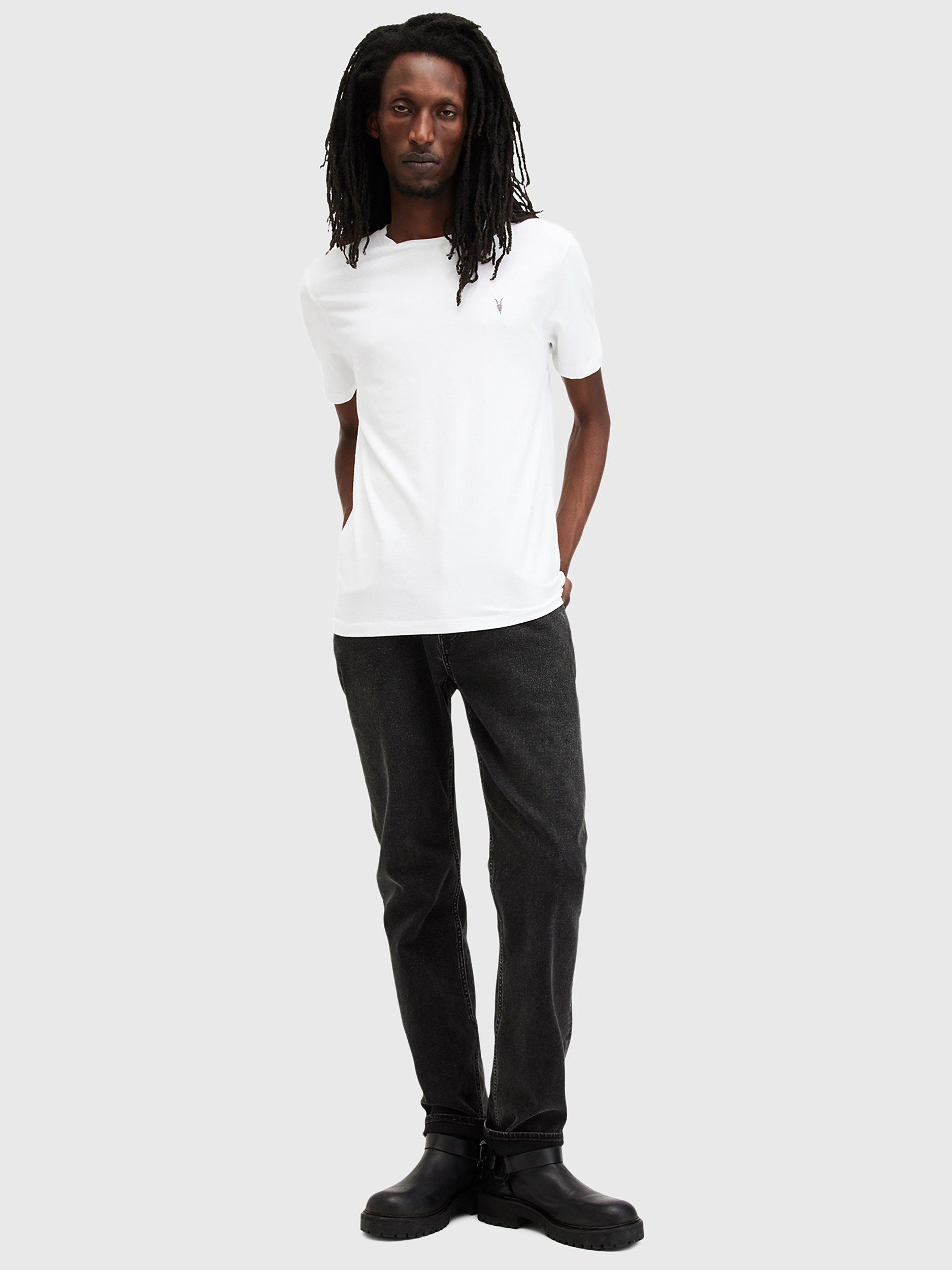 Product image 3 of 5, which shows AllSaints Brace Short Sleeve Crew T-Shirt, Pack of 3, White, XS