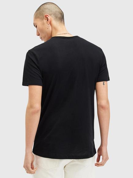 AllSaints Figure Crew T-Shirt - view 2, Black